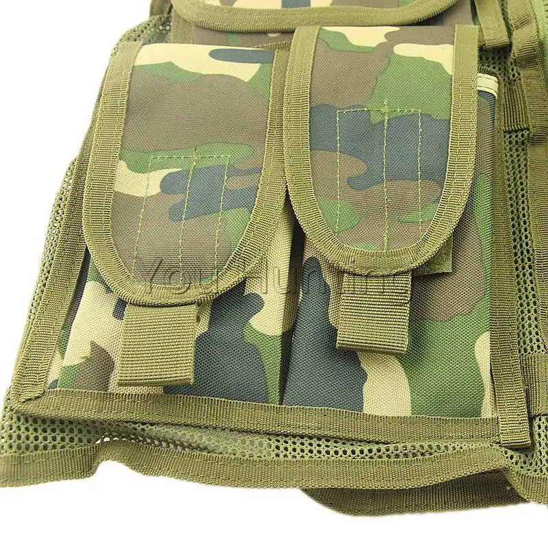 Военный Охотничий Жилет Molle для страйкбола пейнтбола стрельбы леса камуфляжный