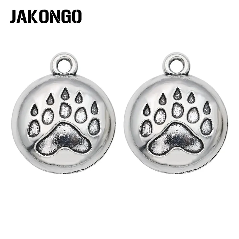 Подвески JAKONGO для изготовления ювелирных изделий тибетские посеребренные