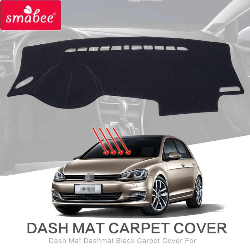 Коврик smabee для приборной панели Volkswagen GOLF7 MK7 GTI R 2013 2016 аксессуары нескользящий