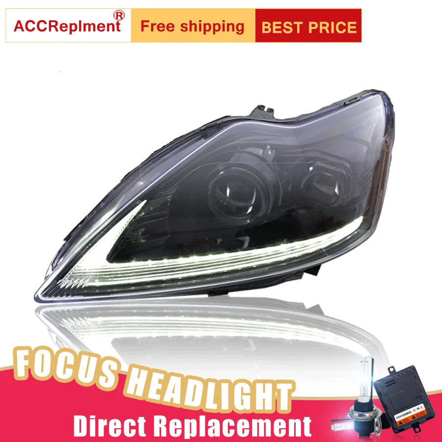 2 шт. светодиодный ные фары для Ford Focus 2009-2013 Автомобильные ангельские глазки