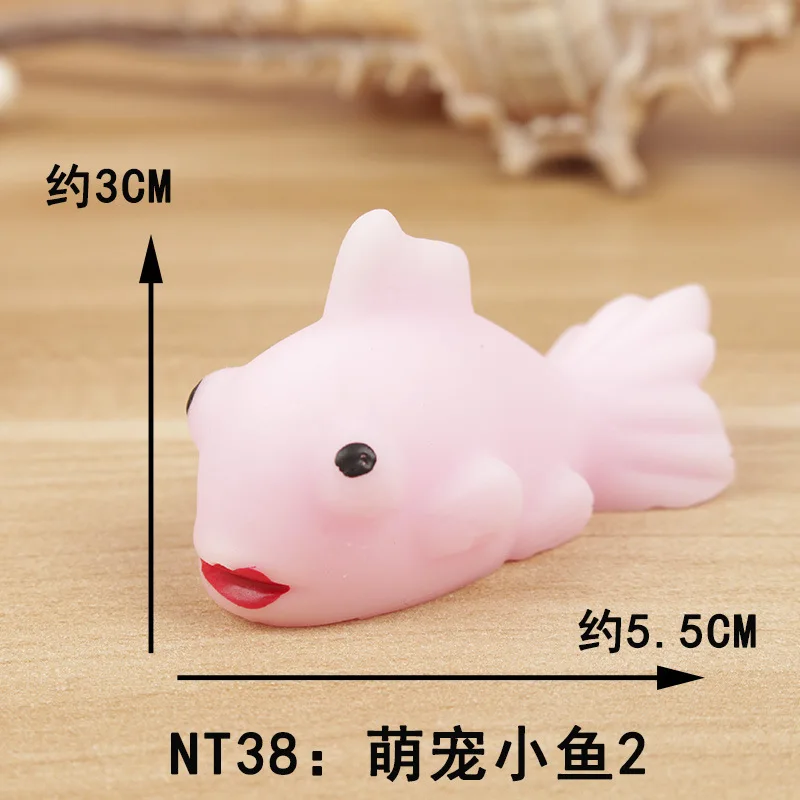 Cute pet fish 1 Мини-креативный TPR мягкий многоцветный милый кот Антистресс мяч сжимающий стресс облегчение подарок Забавный Сжимаемый игрушка - Цвет: Cute pet fish 1