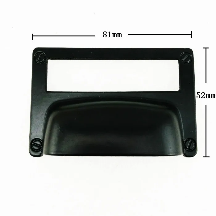 Метка рамка ручка шкафа черный цинковый сплав Wordrope ящик 20 шт|Ручки шкафа| |