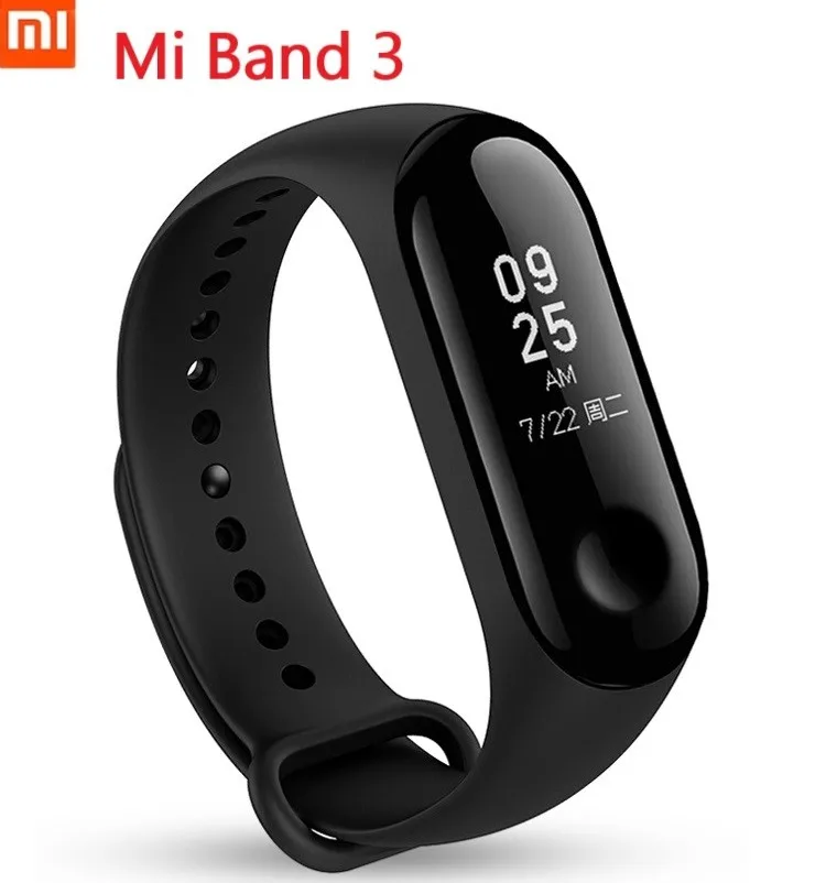 Оригинальный Xiaomi mi Band 3 умный Браслет фитнес браслет большое сообщение