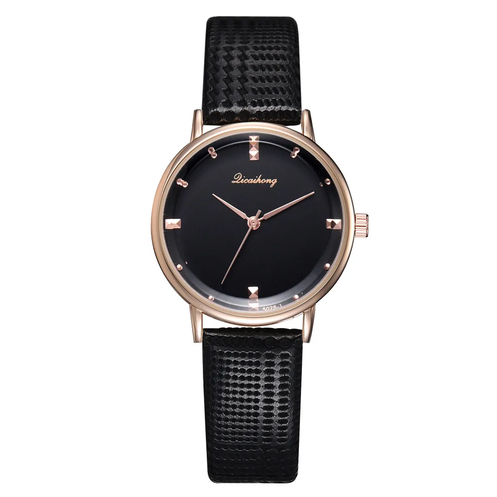 A Лучшие продажи Montre Femme женские часы GENEVA часы кожаные кварцевые женские часы Bayan Kol Saati женские наручные часы - Цвет: A