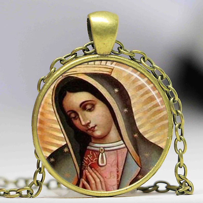 Ожерелье с подвеской Богородица гуадалупа Дева Мария Священное Сердце