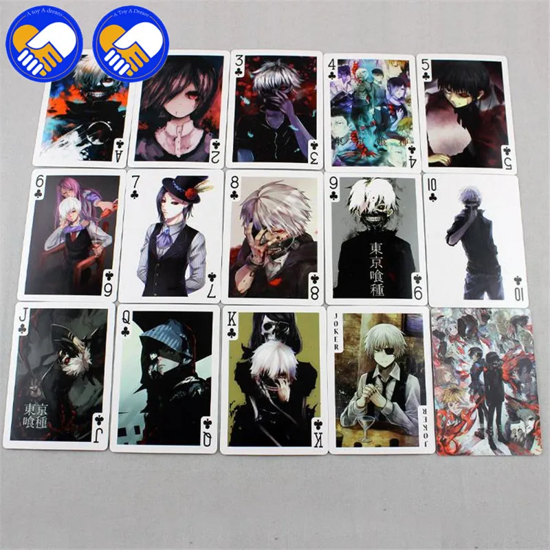 Новинка 54 ⑤ упак. аниме Grim Reaper & Death Notes Natsume Tokyo Ghoul коллекция фигурок игры в покер - Фото №1
