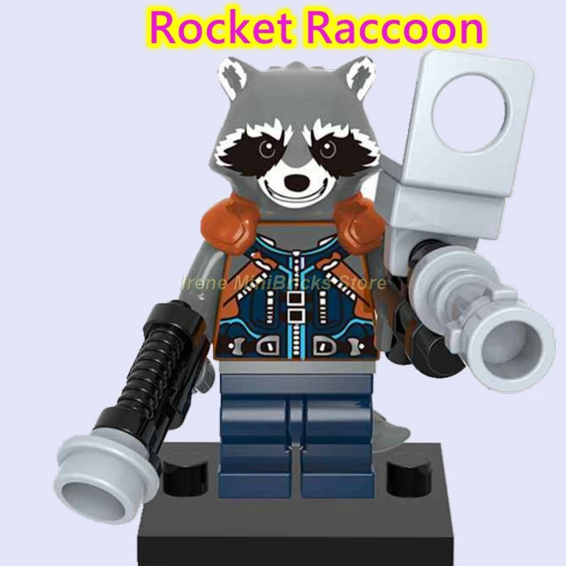 Rocket Raccoon Мстители эндшпиль Marvel ракета енот звезда-Лорд Тор танос стражи Галактики строительные блоки Мстители игрушки для детей - Цвет: Rocket Raccoon