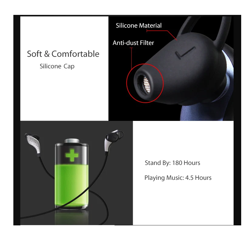 HD чистый звук Bluetooth наушники для iPhone Xiaomi Huawei Cool Серебряный Беспроводной динамик