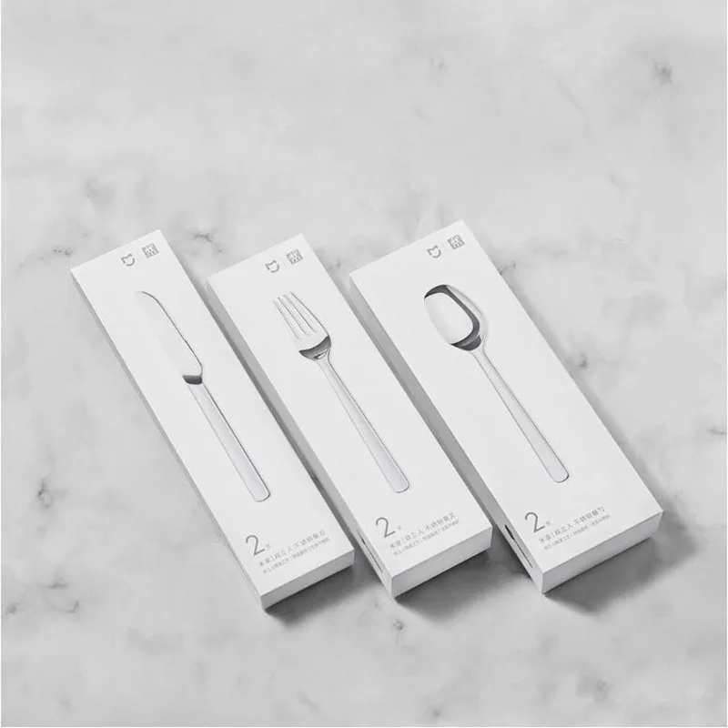 Xiaomi Mijia стейк ножи ложки вилка Нержавеющая Сталь Серебряный ужин посуда бытовые