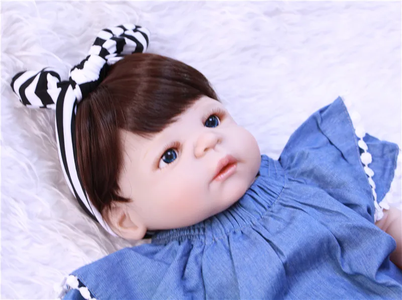 NPK 55 см силиконовые куклы для новорожденных девочек подарок bebes Reborn menina bonecas|Куклы|