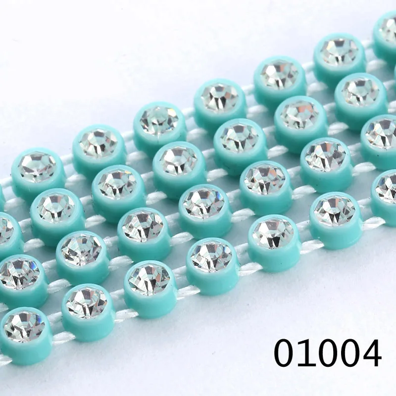 SS8 Plastic Crystal Rhinestone Banding Jewellery Making Accessories 10Yards/lot Trim AM TAIDIAN|making accessories|jewellery making
