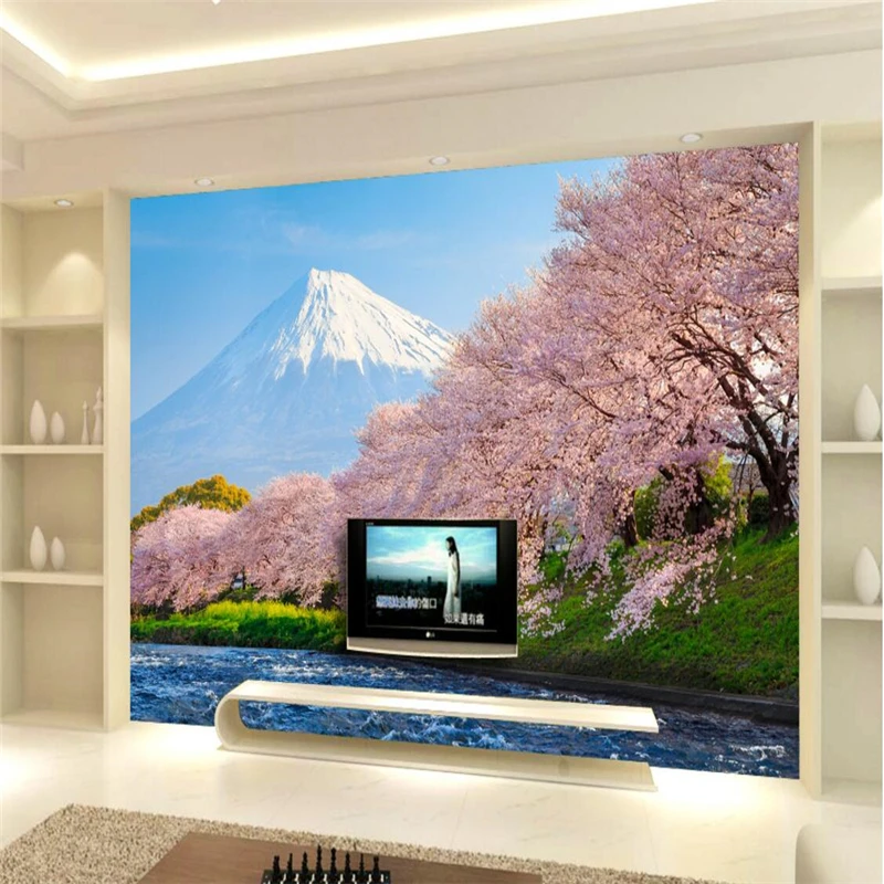 Настенные 3D обои beibehang круги розовые цветы розы фон для телевизора стен 3 d обои|mural