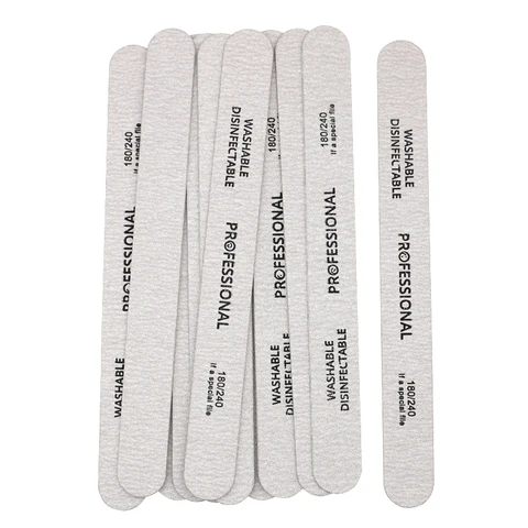 Двухсторонние деревянные пилочки для ногтей Countonme 180/240 20 шт.