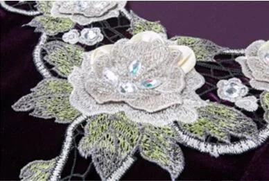 Осень 2019 женское бархатное платье большого размера для женщин среднего возраста