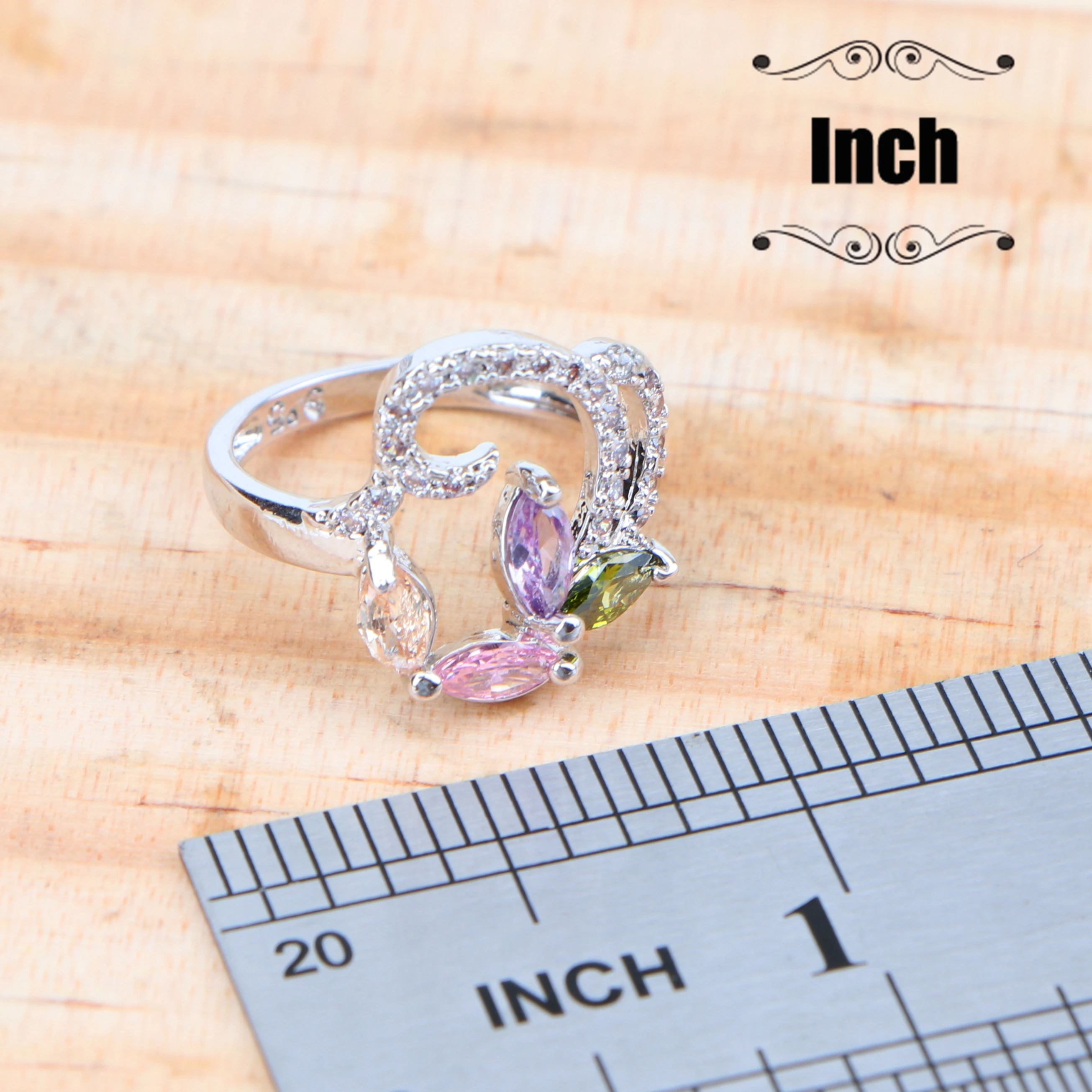 Zirconia Silver 925 Bridal Jewelry Sets For Women Ladies Costume Jewellery Rings Earrings Pendant Wedding Necklace Set Gift Box