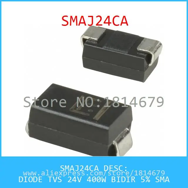 Бесплатная Доставка 5 Шт./лот SMAJ24CA ДИОД TVS 24 В 400 Вт BIDIR 5% SMA SMAJ24 24C|sma sma|tv tvsma tv |