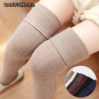 new korean style autumn women stockings thick overknee womans stockings thigh high cotton winter stocking female hosiery