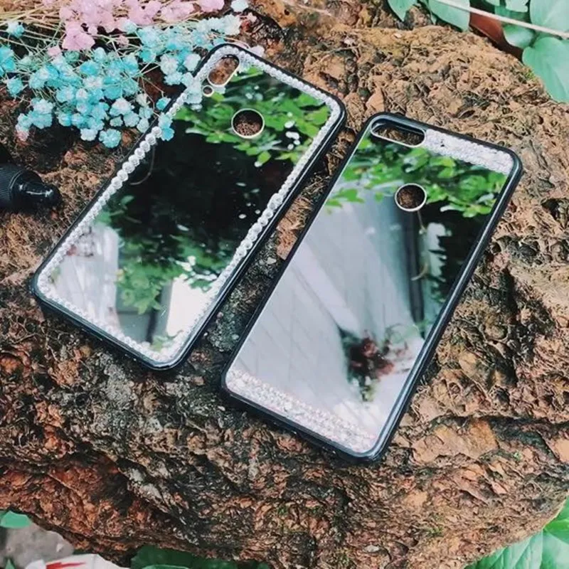 Блестящий зеркальный чехол для iphone 7 8 PLUS 6 6S X XR XS MAX мягкие силиконовые чехлы Huawei
