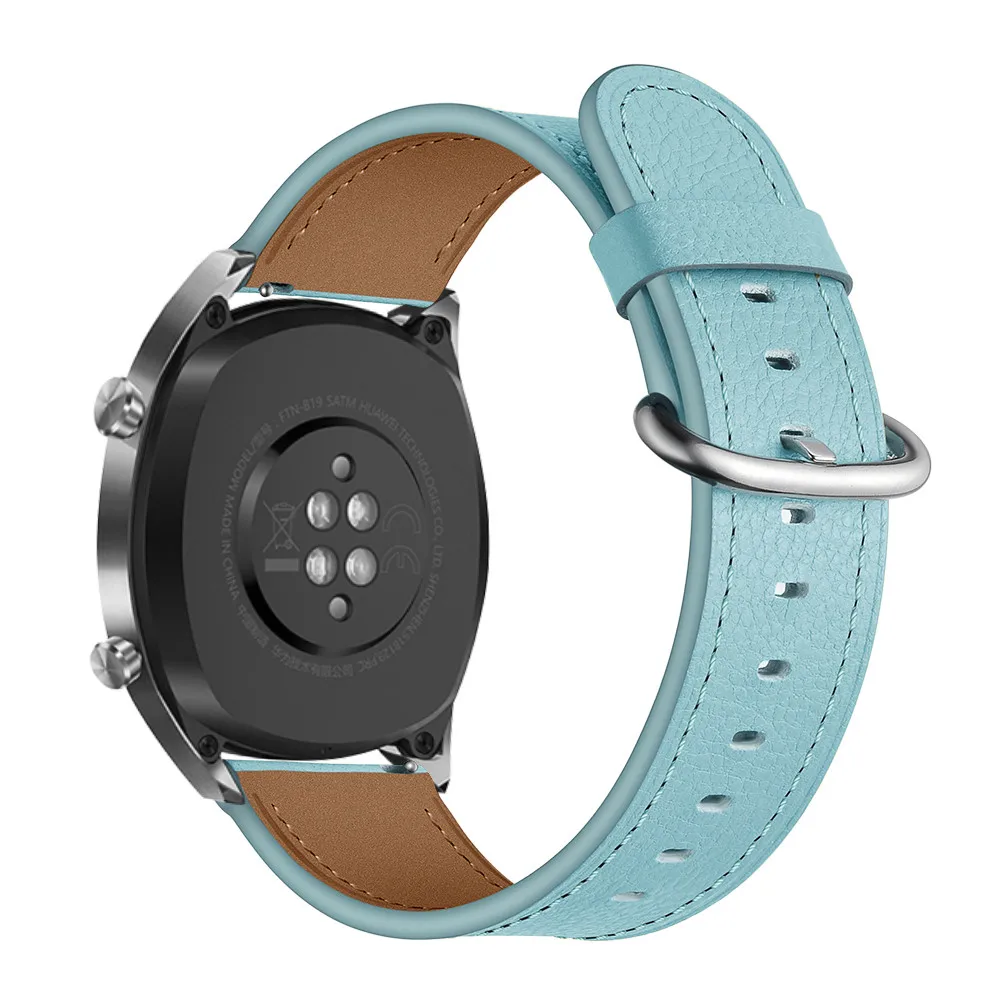 22 мм ширина кожаный ремешок для часов huawei GT/Watch Magic для samsung Galaxy 46 мм/Galaxy Активный ремешок браслет на запястье