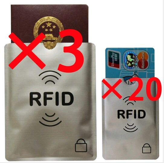 20 + 3 шт. RFID защита для кредитных карт|sleeve sleeve|sleeve shieldsleeve protectors |