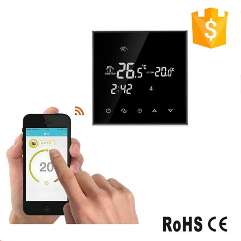 Термостат комнатный с сенсорным экраном и поддержкой Wi Fi 16 А|controller temperature|remote control