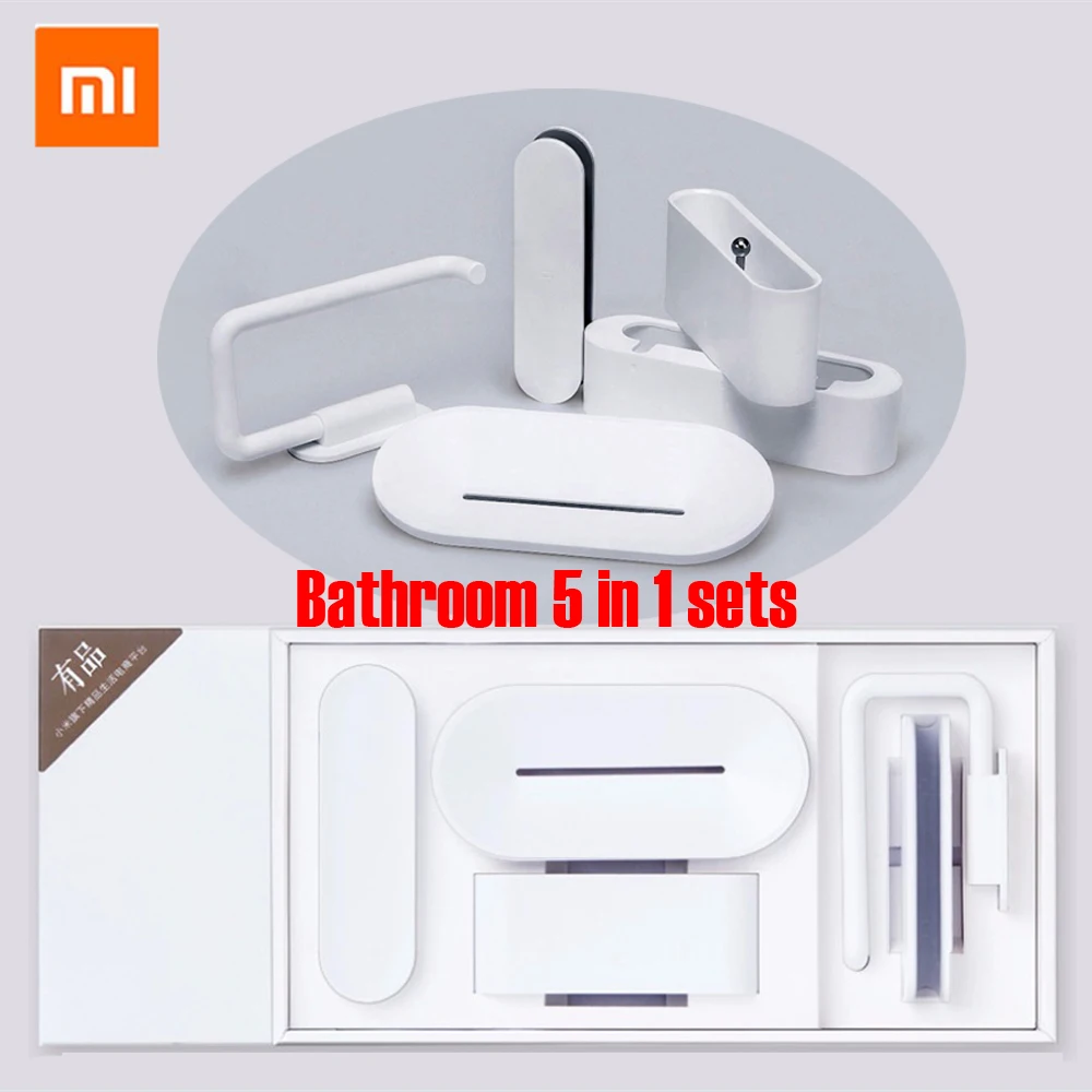 Xiaomi mijia HL Ванная комната 5 в 1 наборы для мыла зуб крюк Коробка хранения и держатель