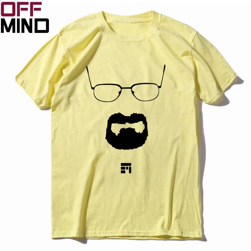BR0131OM-YM OFFMIND, хлопок, короткий рукав, heisenberg, Мужская футболка, летняя, свободная, breaking bad, Мужская футболка, крутая футболка, футболки BR0131 - Цвет: BR0131OM-YM