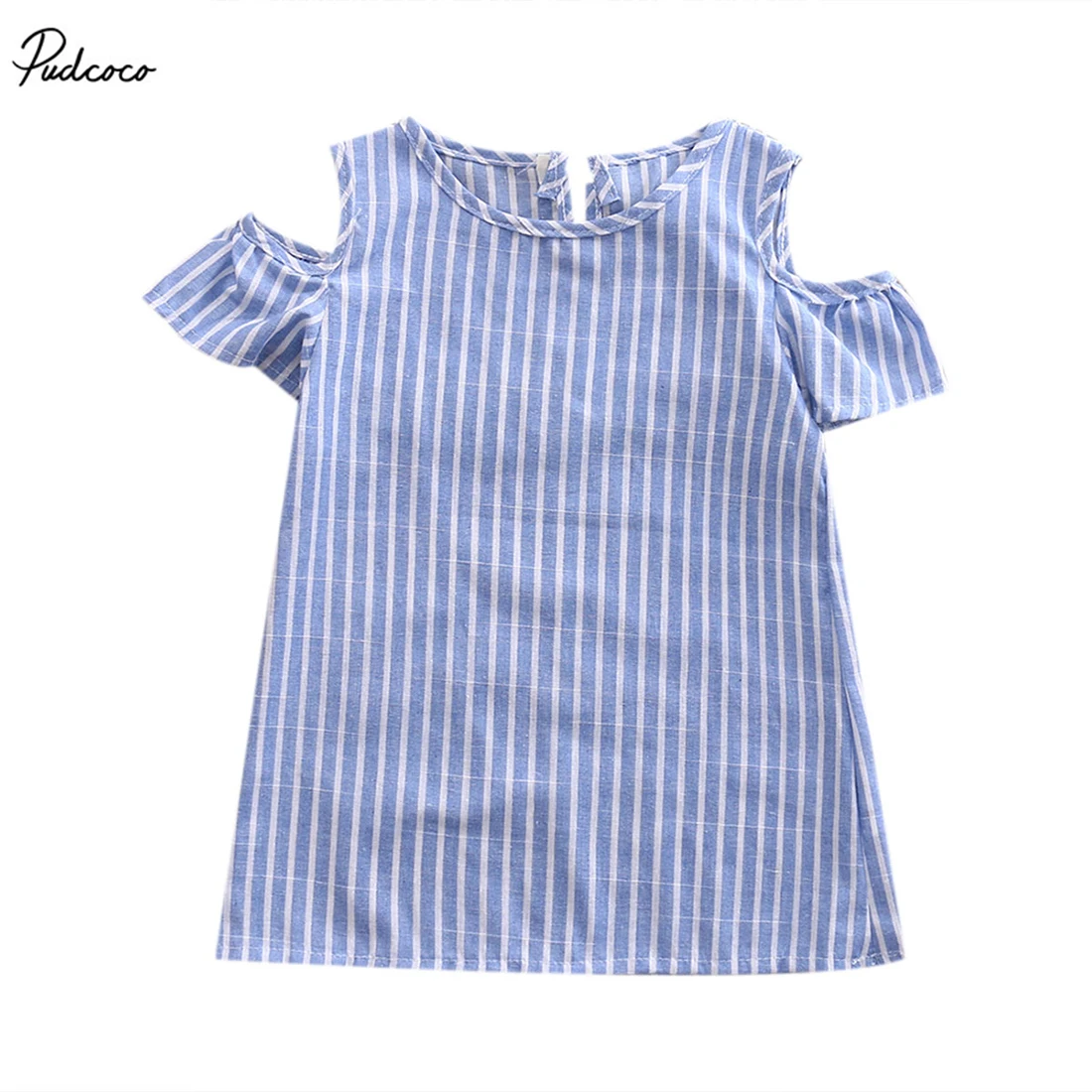 Newborn Kids Baby Girls 2017 New Summer Striped Dress Infant Outfit Princess Party Hollow Out Short Sleeve Dresses | Детская одежда и