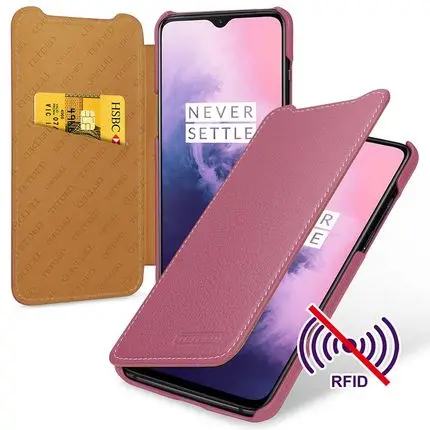 Розовый Модный чехол-кошелек для Oneplus7, бизнес флип-чехол для телефона Oneplus 7 Pro 1+ 7, чехол из натуральной кожи Fundas - Цвет: Розовый