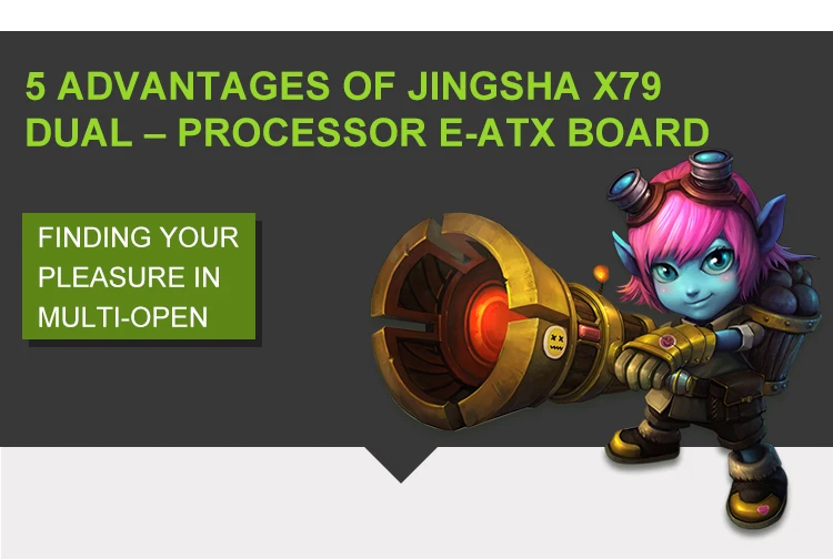 New JINGSHA LGA 2011 X79 desktop motherboard support 2x PCIe x16 M.2 SLi CrossFire xeon CPU