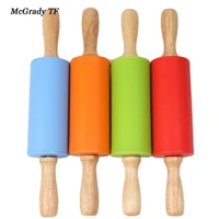 4 color non stick fondant rolling pin embossing cake dough roller decorating cake roller crafts baking kitchen tools cake tools