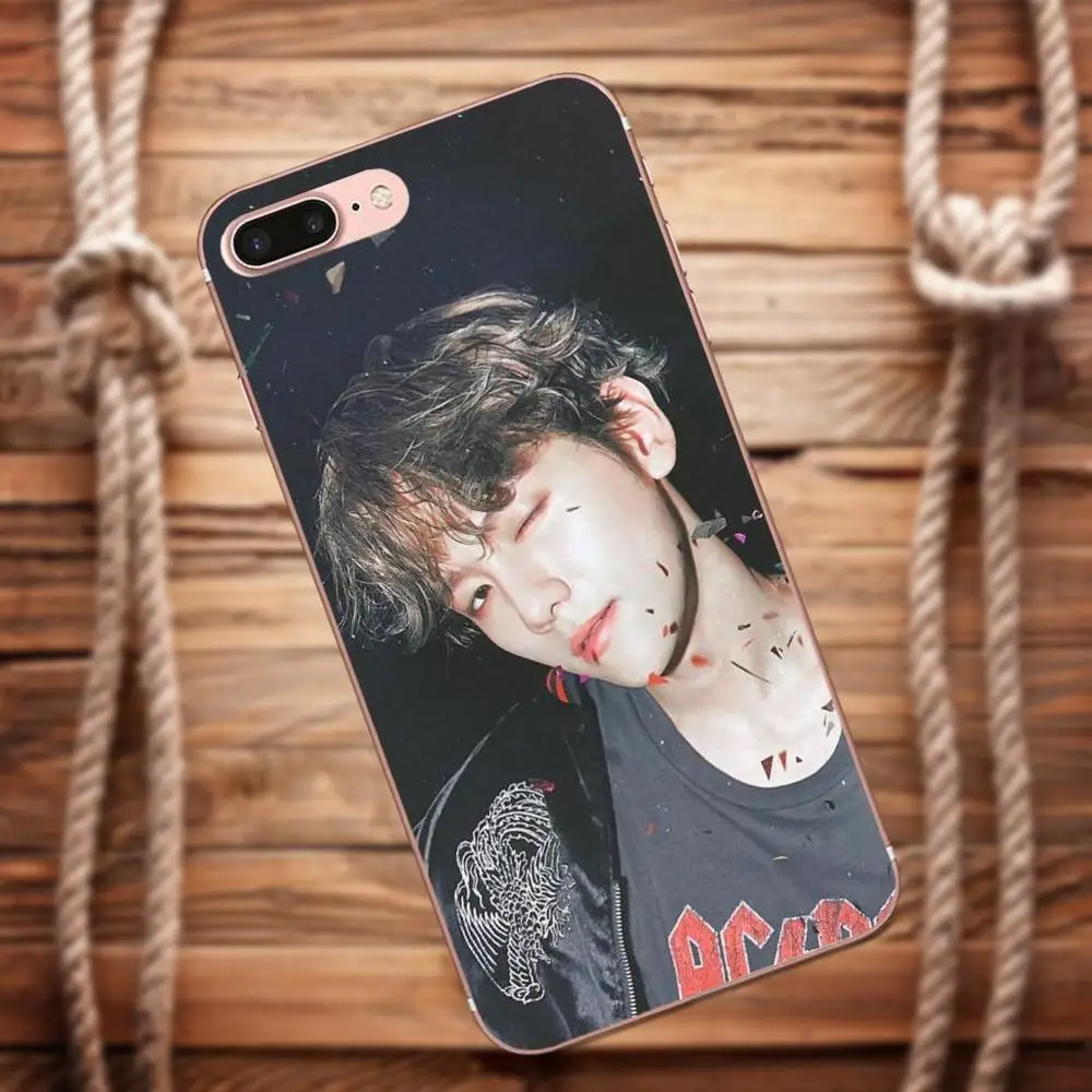 Vvcqod Kpop EXO baekhyun мягкие ТПУ чехлы для Galaxy Alpha Core Prime Note 4 5 8 S3 S4 S5 S6 S7 S8 S9 mini edge Plus |