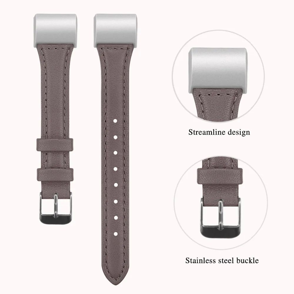 Полосы для браслета FitBit Charge 2 кожи Роза Золотые ремешки для FitBit Charge 2 кожаный браслет с ремешком ремешок для часов кожаный ремешок
