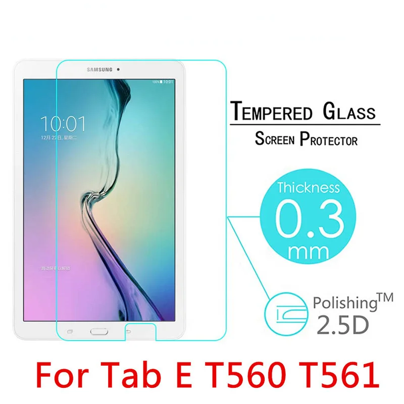 Закаленное стекло для Samsung Galaxy Tab E T560 9 6 "Защитная пленка экрана прозрачная