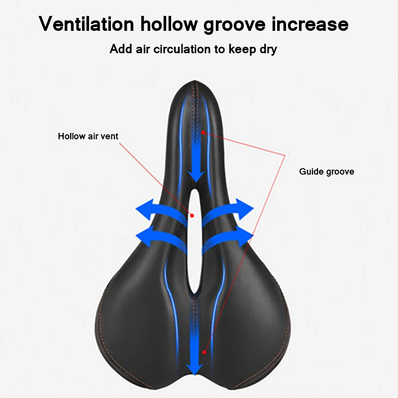 Велосипедное седло велосипедное широкая мягкая подушка для дорожного горного