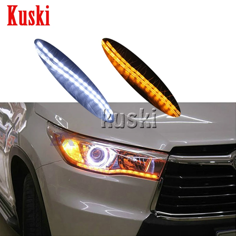 1 пара стайлинга автомобилей Светодиодный Рудье с водными пулями для лампы DRL