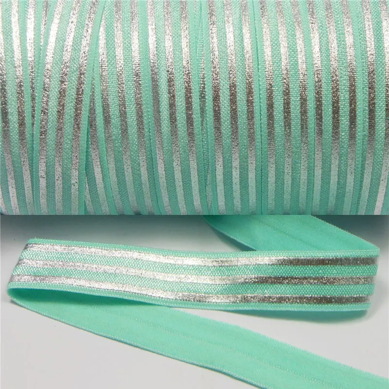 16 мм 20 ярдов серебряная фольга печатная полоса лента складной эластичный сделай