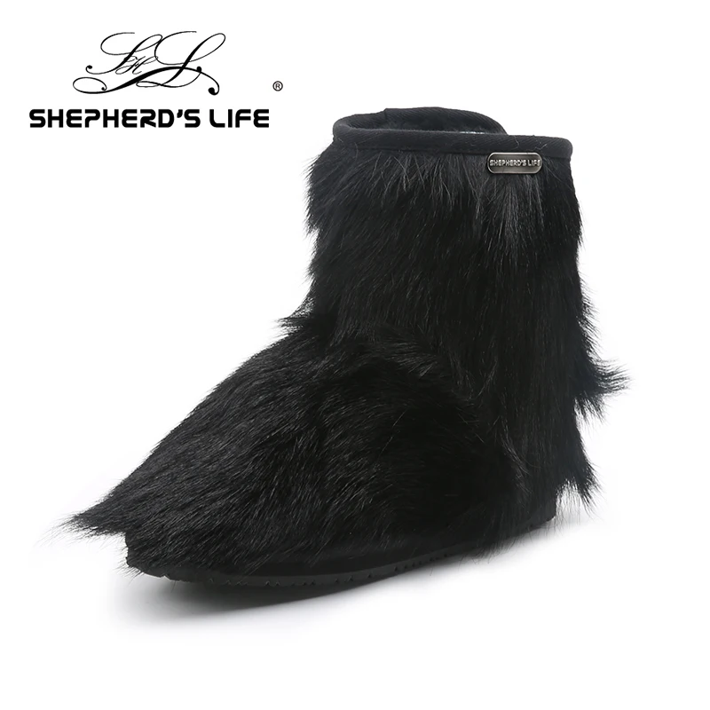 Сапоги до середины икры из козьей шкуры 20 см/33 см | Обувь