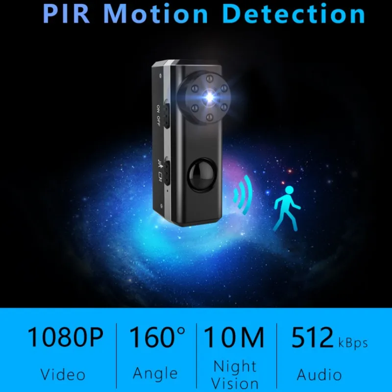 W6 Mini 1080 P экшн камера обнаружения движения PIR ночного видения Автомобильный