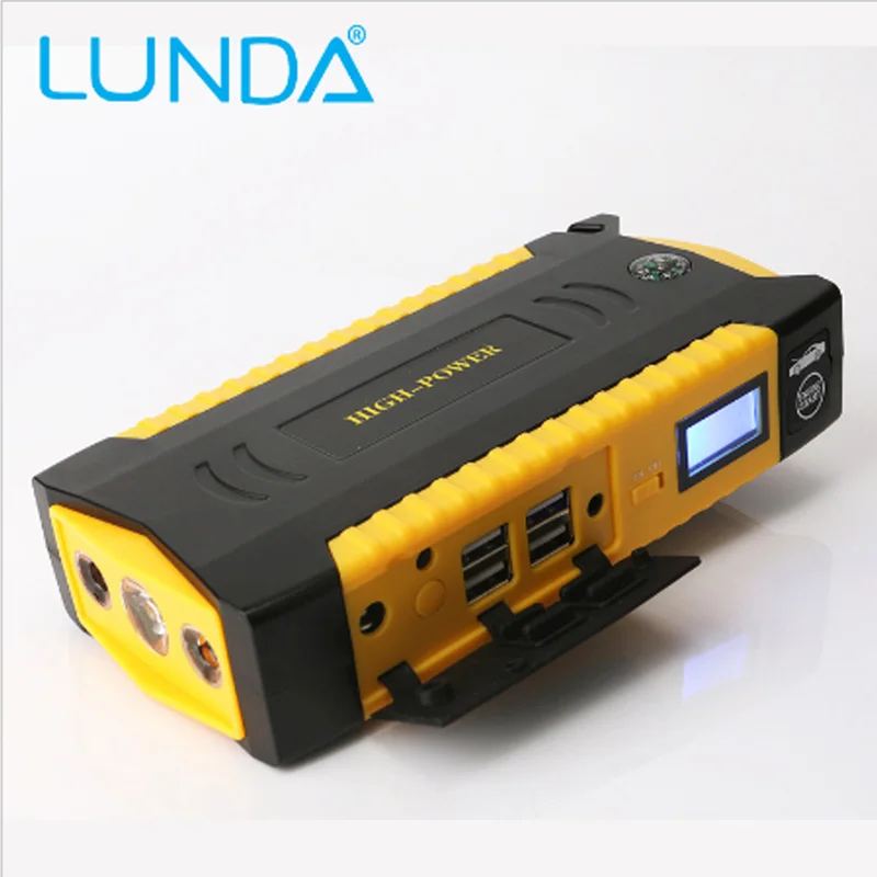 LUNDA 4USB 19B 600A портативный автомобильный скачок стартер аварийный внешний