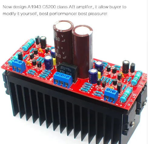 Двойной AC12-28V 50 Вт + A1943 C5200 транзисторы класса AB стерео amlifier board | Электроника