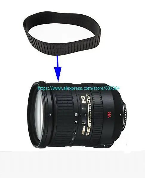 Супер качество Новый зум-захват резиновый для Nikon AF-S NIKKOR 18-200 мм 18-200 мм 3,5-5,6 Запасная часть