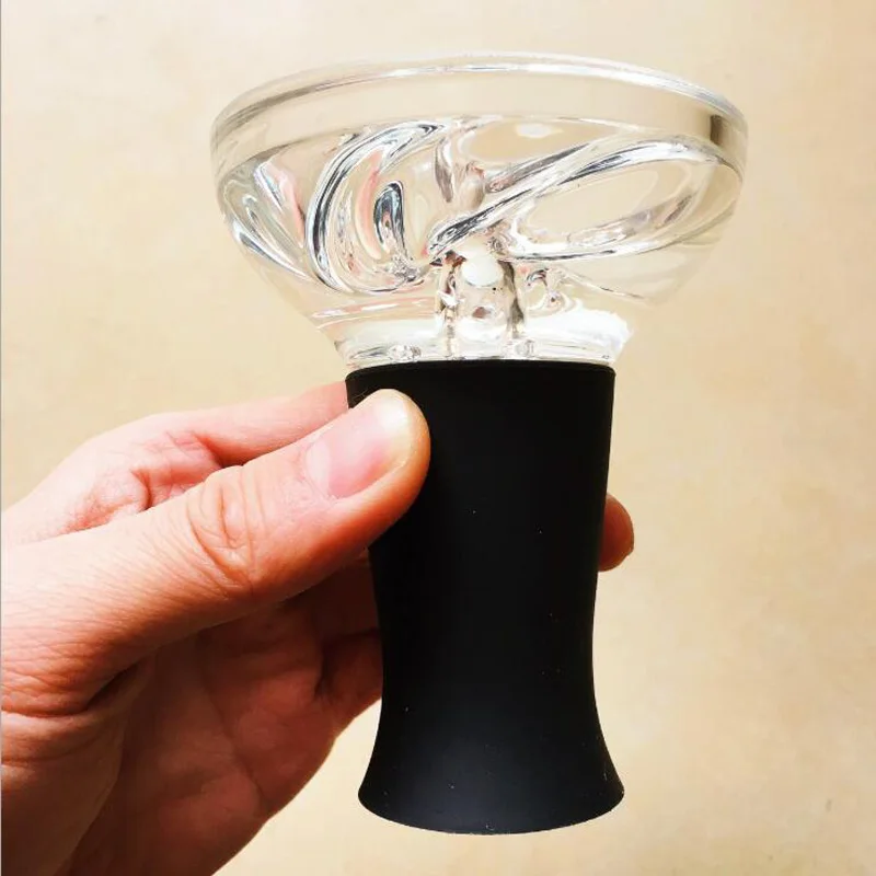 Высокотемпературные стойкие силиконовая кальянная чаша со стеклом shisha DIY