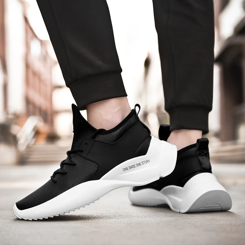 Новинка весны 2019 мужские уличные Прогулочные кроссовки увеличивающие рост