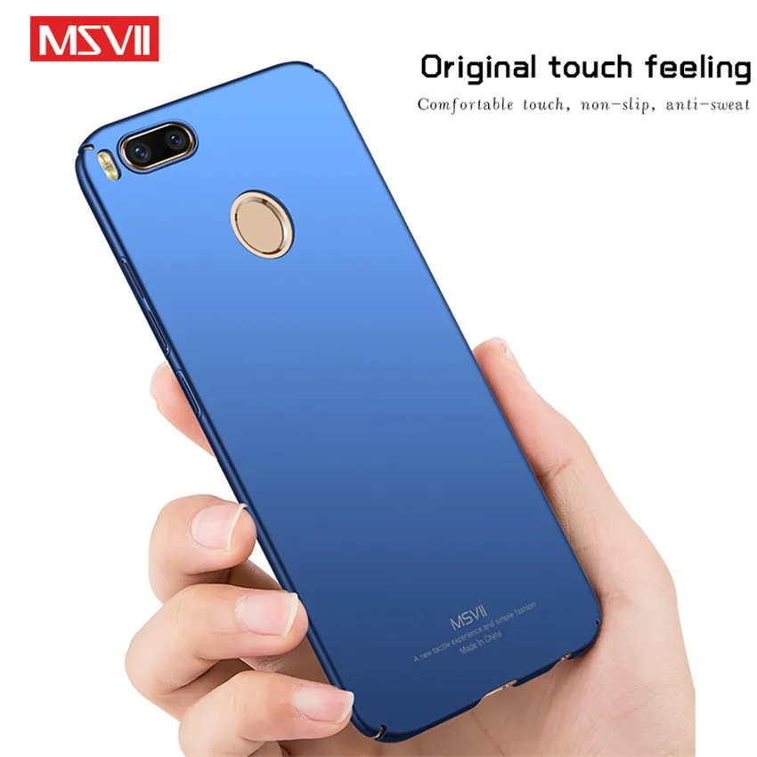 Чехол MSVII для Xiaomi mi6 Mi5x miA1 mi5 mi5S чехол с полной защитой жесткая матовая задняя