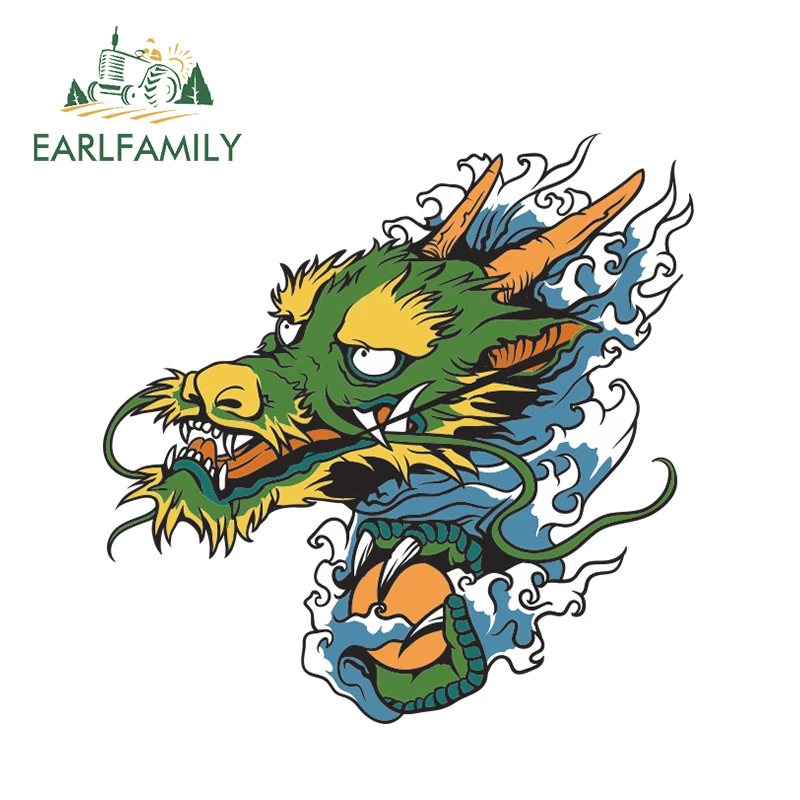 

EARLFAMILY 13cm x 13cm Cartoon Dragon Design Car Motorcycle Decal Home Work Tablet Bumper Skateboard Decals Vinyl Car Stickers