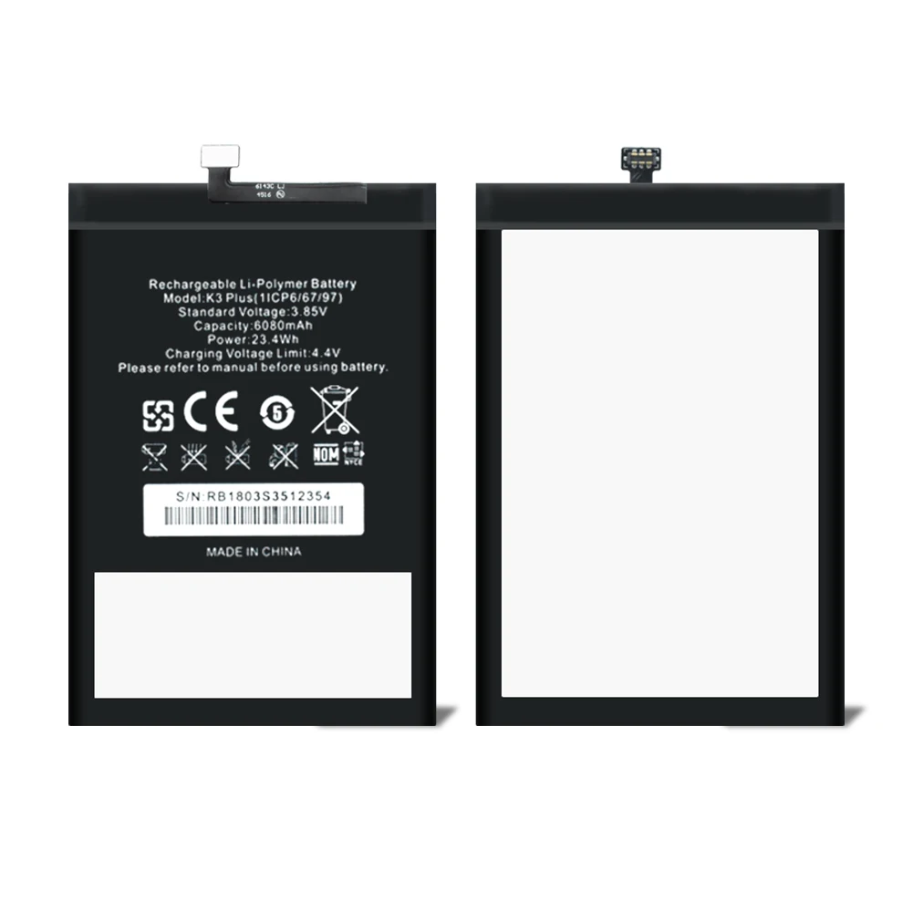 Новинка 6080 мАч батарея большой емкости запасная батарея для OUKITEL K3 Plus K3Plus батарея для смартфона литий-полимерная батарея