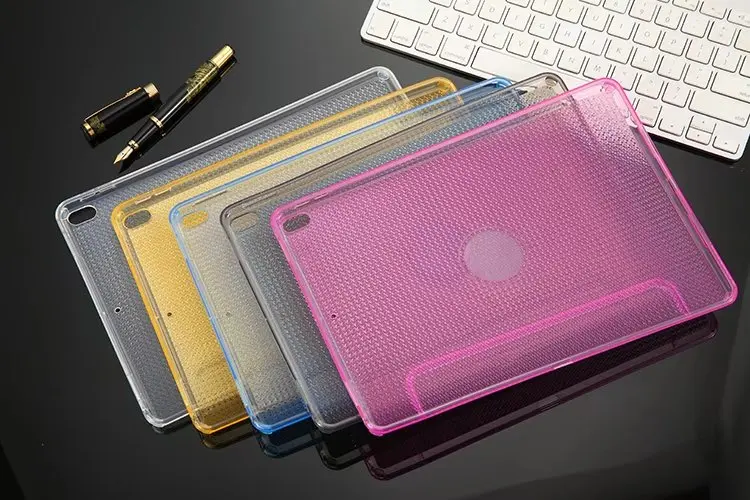 Чехол-накладка dowswin из ТПУ для apple ipad mini4 прозрачный мягкий цветной Yippee с ручкой mini