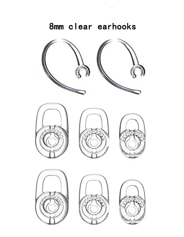 Set F EKIND набор 6 шт. SML наушники(2 шт. хорошие наушники) для Plantronics Voyager Edge Mobile Bluetooth беспроводная гарнитура ушные крючки клипсы - Цвет: Set F