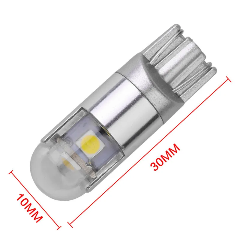 10x T10 LED W5W 3 168 High Power 3030 SMD Car Turn Side License Plate Light Marker Lamp Bulb 9-30V IC | Автомобили и мотоциклы